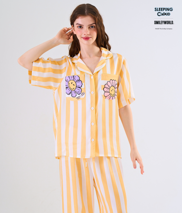 Smiley Collection Short sleeves + Pants : Yellow - Image 2