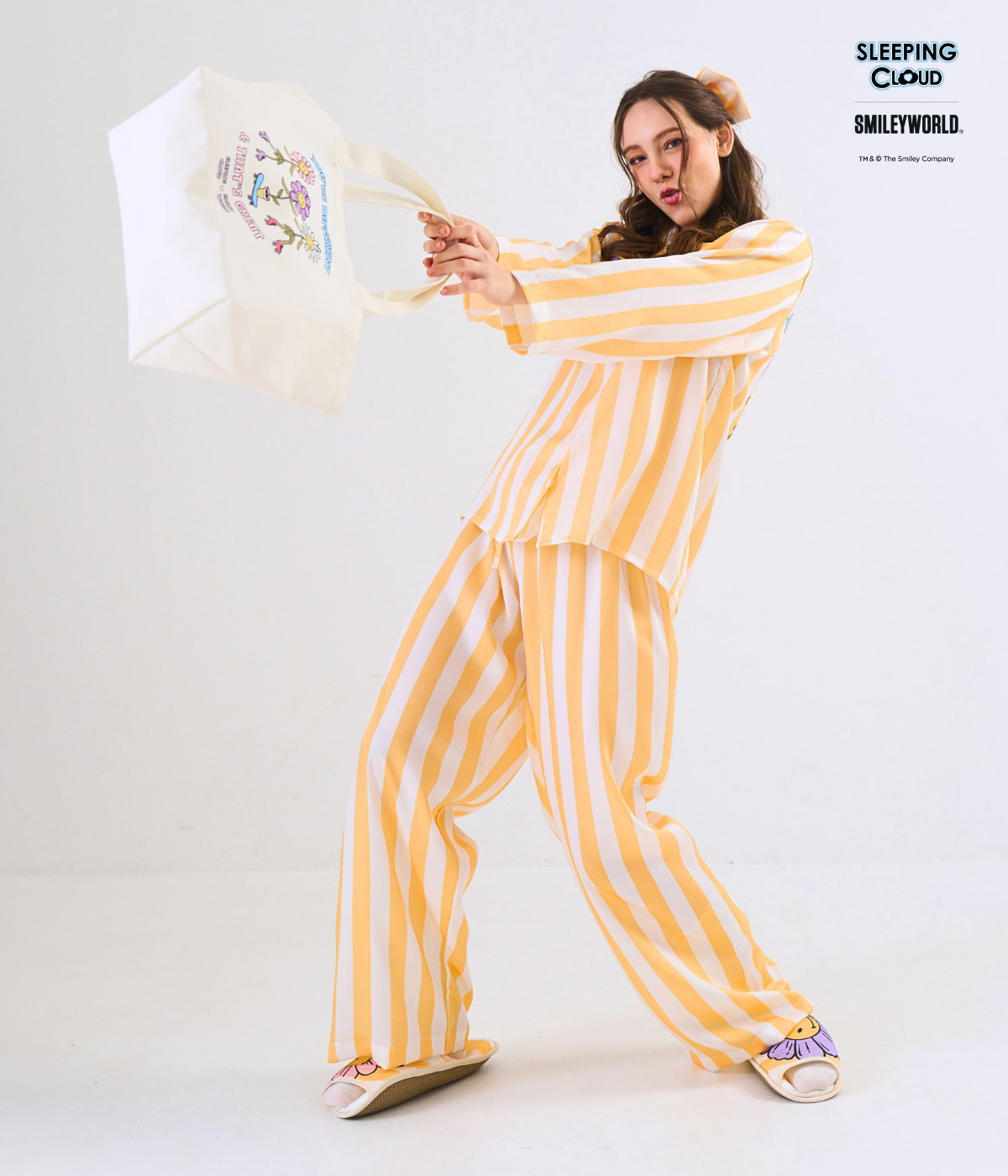 282 Smiley Collection Long sleeves + Pants : Yellow - Image 1