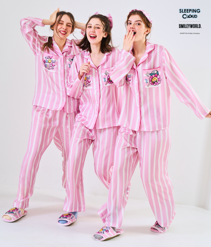 Smiley Collection Long sleeves + Pants : Pink - Image 5