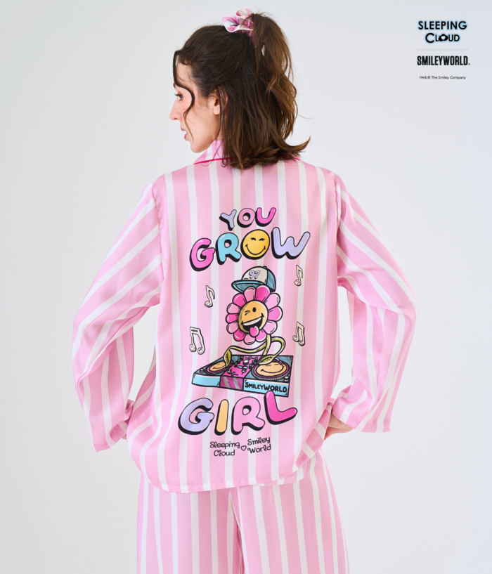 Smiley Collection Long sleeves + Pants : Pink - Image 4