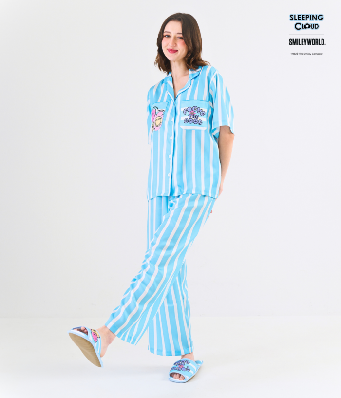 Smiley Collection Short sleeves + Pants : Blue - Image 3