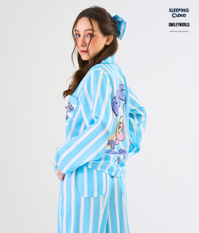 Smiley Collection Long sleeves + Pants : Blue - Image 2