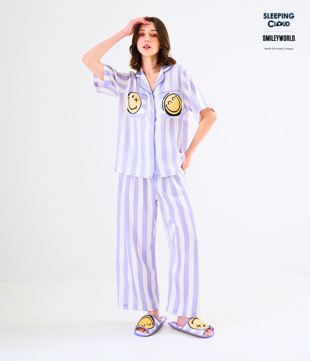367 Smiley Collection Short sleeves + Pants : Purple - Image 1