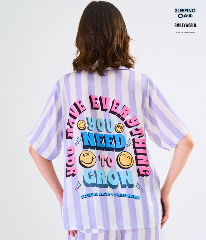 Smiley Collection Short sleeves + Pants : Purple - Image 4