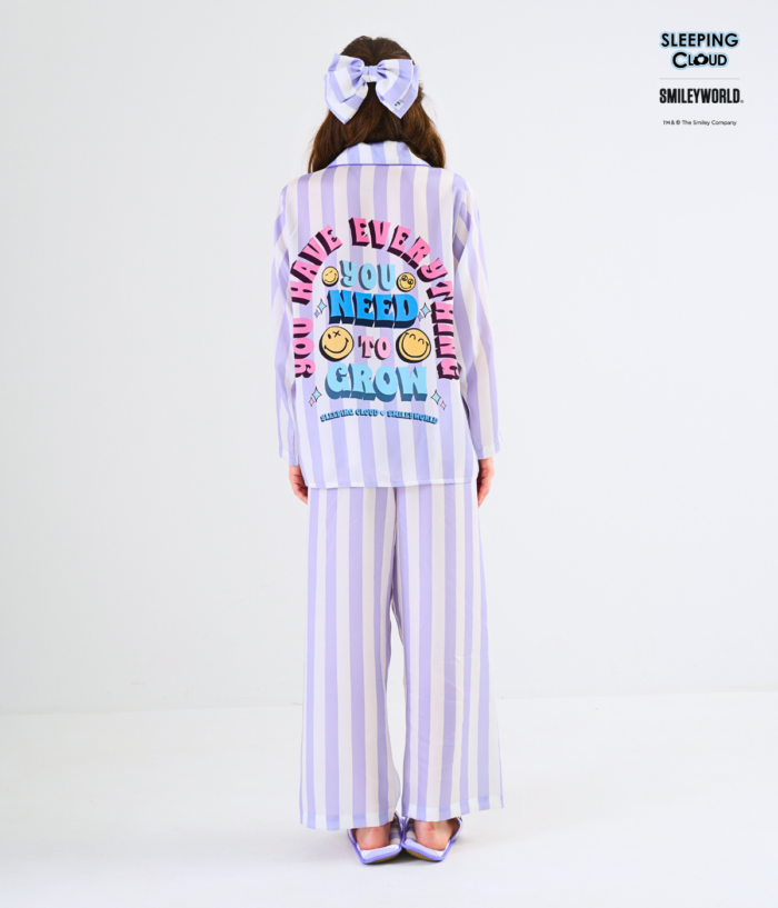 Smiley Collection Long sleeves + Pants : Purple - Image 4