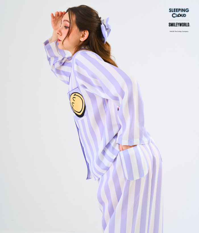 Smiley Collection Long sleeves + Pants : Purple - Image 3
