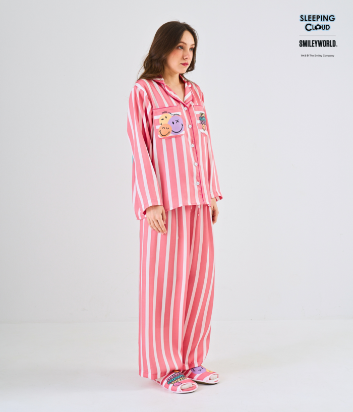 Smiley Collection Long sleeves + Pants : Red - Image 3