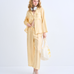Make Up Your Day THREE STRIPE Long sleeves + Pants : Yellow