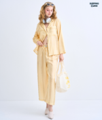 Make Up Your Day THREE STRIPE Long sleeves + Pants : Yellow