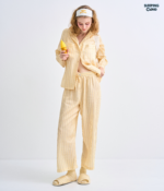 Make Up Your Day ONE STRIPE Long sleeves + Pants : Yellow - Image 2