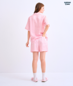 Make Up Your Day ONE STRIPE Short sleeves + Shorts : Pink - Image 4