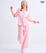 Make Up Your Day THREE STRIPE Short sleeves + Pants :  Pink - Image 5