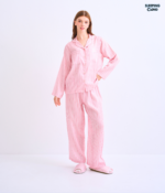 Make Up Your Day ONE STRIPE Long sleeves + Pants : Pink - Image 2