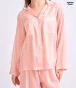 Make Up Your Day THREE STRIPE Long sleeves + Pants : Orange - Image 3