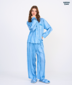 Make Up Your Day THREE STRIPE Long sleeves + Pants : Blue