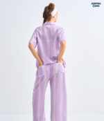 Make Up Your Day THREE STRIPE Short sleeves + Pants : Purple - Image 5