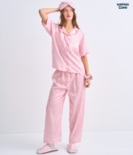 Make Up Your Day ONE STRIPE Short sleeves + Pants : Pink - Image 6