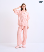 Make Up Your Day ONE STRIPE Short sleeves + Pants : Orange - Image 2