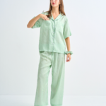Make Up Your Day ONE STRIPE Short sleeves + Pants : Green