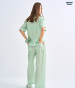 Make Up Your Day ONE STRIPE Short sleeves + Pants : Green - Image 3