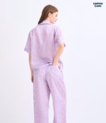 Make Up Your Day ONE STRIPE Short sleeves + Pants : Purple - Image 3