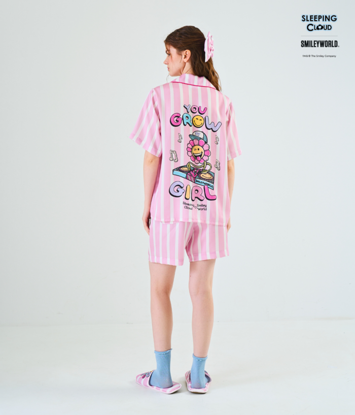 Smiley Collection Short sleeves + Shorts : Pink - Image 4