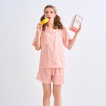 Make Up Your Day ONE STRIPE Short sleeves + Shorts : Orange