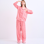 Make Up Your Day ONE STRIPE Long sleeves + Pants : Red