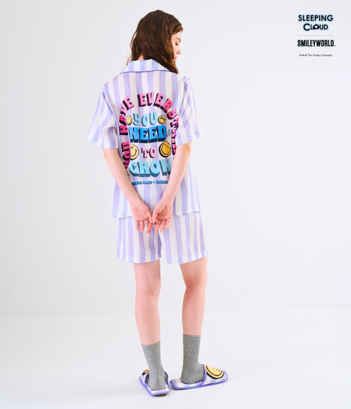Smiley Collection Short sleeves + Shorts : Purple - Image 5