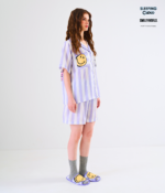 Smiley Collection Short sleeves + Shorts : Purple - Image 2