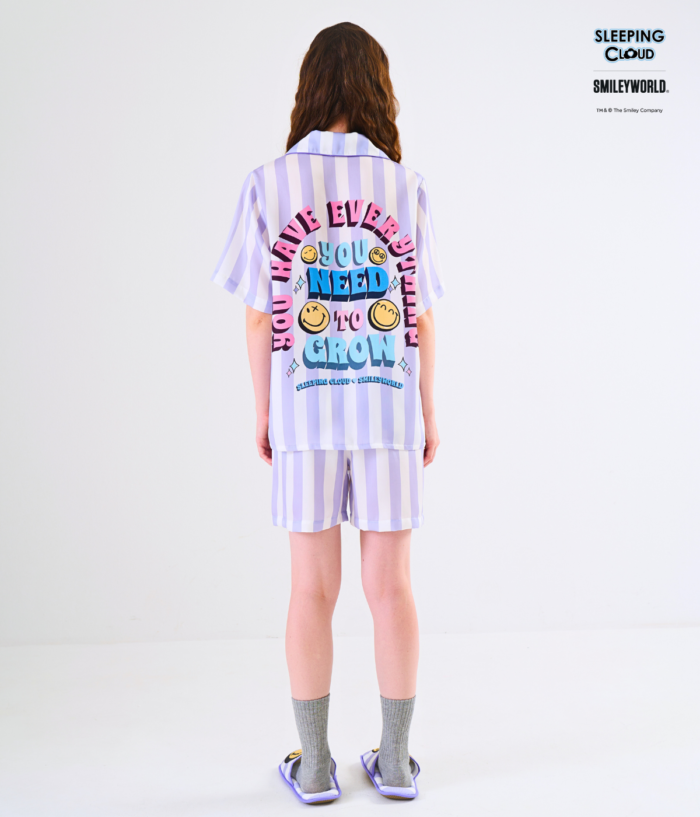 Smiley Collection Short sleeves + Shorts : Purple - Image 6