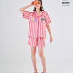 Smiley Collection Short sleeves + Shorts : Red