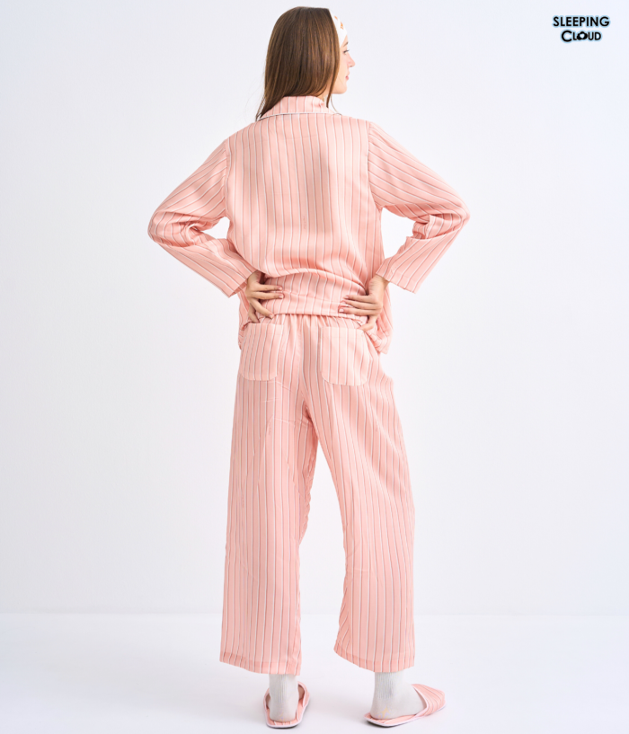 Make Up Your Day ONE STRIPE Long sleeves + Pants : Orange - Image 5