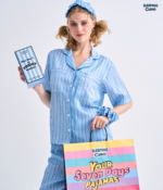 Make Up Your Day ONE STRIPE Short sleeves + Shorts : Blue - Image 4