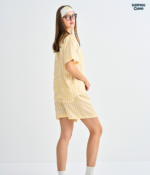 Make Up Your Day ONE STRIPE Short sleeves + Shorts : Yellow - Image 6