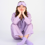 Make Up Your Day ONE STRIPE Long sleeves + Pants : Purple