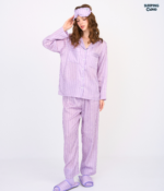 Make Up Your Day ONE STRIPE Long sleeves + Pants : Purple - Image 4