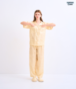Make Up Your Day ONE STRIPE Short sleeves + Pants : Yellow - Image 2