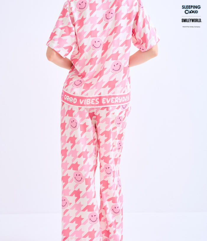 Shinori Collection Short sleeves + Pants : Pink - Image 3