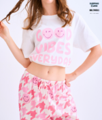 T-Shirt + Pants set, Shinori : Pink - Image 2