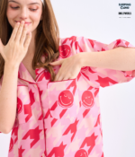 Shinori Collection Short sleeves + Pants : Red - Image 2