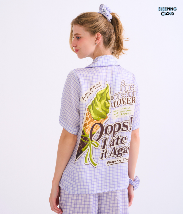 More Sweet Please, Short sleeves + Pants : Ice cream - Image 3
