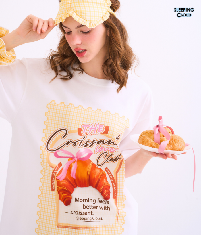 T-Shirt + Shorts set, More Sweets : Croissant - Image 5