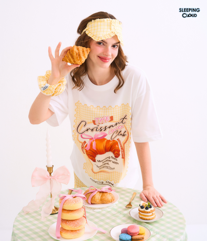 T-Shirt + Pants set, More Sweets : Croissant - Image 5