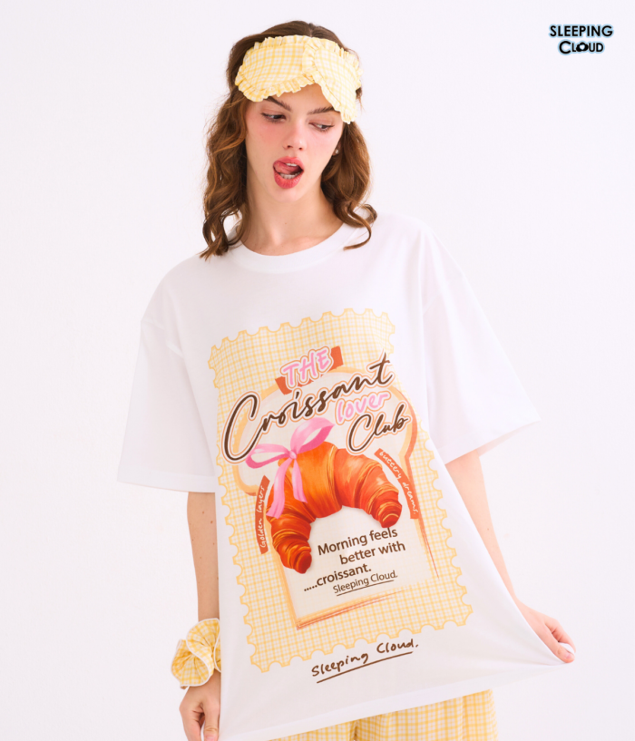 T-Shirt + Pants set, More Sweets : Croissant - Image 6