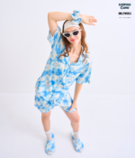 Shinori Collection Short sleeves + Shorts : Blue - Image 4