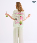 More Sweet Please, Short sleeves + Pants : Strawberry Matcha - Image 4