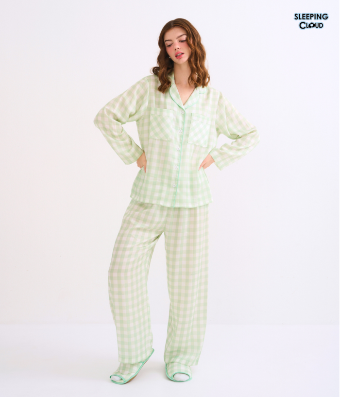 More Sweet Please, Long sleeves + Pants : Strawberry Matcha - Image 3