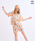 Shinori Collection Short sleeves + Shorts : Orange - Image 4
