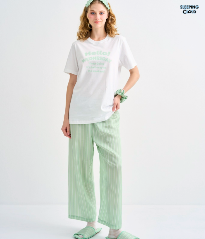 T-Shirt + Pants set, One stripe : Wednesday - Image 2